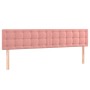 Box spring bed with pink velvet mattress 160x200 cm by vidaXL, Beds and slatted bases - Ref: Foro24-3127744, Price: 509,93 €,...