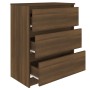 Aparador de madera contrachapada roble marrón 60x35x76 cm de vidaXL, Aparadores - Ref: Foro24-815512, Precio: 71,55 €, Descue...