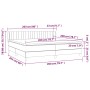 Box spring bed with pink velvet mattress 200x200 cm by vidaXL, Beds and slatted bases - Ref: Foro24-3127636, Price: 573,01 €,...