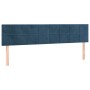 Cama box spring con colchón terciopelo azul oscuro 200x200 cm de vidaXL, Camas y somieres - Ref: Foro24-3127515, Precio: 602,...