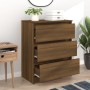 Brown oak plywood sideboard 60x35x76 cm by vidaXL, Sideboards - Ref: Foro24-815512, Price: 71,55 €, Discount: %