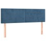 Box spring bed with dark blue velvet mattress 140x200 cm by vidaXL, Beds and slatted bases - Ref: Foro24-3127377, Price: 428,...