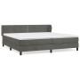 Box spring bed with dark gray velvet mattress 200x200 cm by vidaXL, Beds and slatted bases - Ref: Foro24-3127452, Price: 580,...