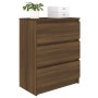 Aparador de madera contrachapada roble marrón 60x35x76 cm de vidaXL, Aparadores - Ref: Foro24-815512, Precio: 71,55 €, Descue...