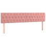 Box spring bed with pink velvet mattress 200x200 cm by vidaXL, Beds and slatted bases - Ref: Foro24-3127696, Price: 577,76 €,...