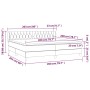 Box spring bed with pink velvet mattress 200x200 cm by vidaXL, Beds and slatted bases - Ref: Foro24-3127696, Price: 577,76 €,...