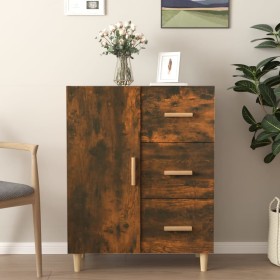 Smoked oak engineered wood sideboard 69.5x34x90 cm by vidaXL, Sideboards - Ref: Foro24-817351, Price: 65,57 €, Discount: %