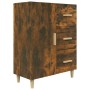 Aparador de madera de ingeniería roble ahumado 69,5x34x90 cm de vidaXL, Aparadores - Ref: Foro24-817351, Precio: 65,57 €, Des...