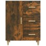 Aparador de madera de ingeniería roble ahumado 69,5x34x90 cm de vidaXL, Aparadores - Ref: Foro24-817351, Precio: 65,57 €, Des...