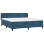 Cama box spring con colchón terciopelo azul oscuro 180x200 cm de vidaXL, Camas y somieres - Ref: Foro24-3127389, Precio: 530,...