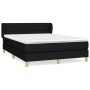 Box spring bed with black fabric mattress 140x200 cm by vidaXL, Beds and slatted bases - Ref: Foro24-3126887, Price: 452,79 €...