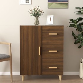 Oak brown engineered wood sideboard 69.5x34x90 cm by vidaXL, Sideboards - Ref: Foro24-817353, Price: 81,26 €, Discount: %