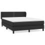 Box spring bed with black synthetic leather mattress 140x190 cm by vidaXL, Beds and slatted bases - Ref: Foro24-3127247, Pric...