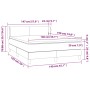 Box spring bed with pink velvet mattress 140x190 cm by vidaXL, Beds and slatted bases - Ref: Foro24-3127372, Price: 418,51 €,...