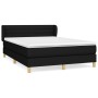 Box spring bed with black fabric mattress 140x190 cm by vidaXL, Beds and slatted bases - Ref: Foro24-3126879, Price: 448,72 €...