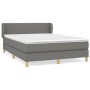 Box spring bed with dark gray fabric mattress 140x190 cm by vidaXL, Beds and slatted bases - Ref: Foro24-3126638, Price: 432,...