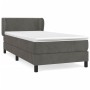 Box spring bed with dark gray velvet mattress 80x200 cm by vidaXL, Beds and slatted bases - Ref: Foro24-3127398, Price: 276,1...