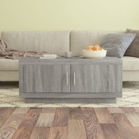 Mesa de centro madera contrachapada gris Sonoma 102x50x45 cm de vidaXL, Mesas de centro - Ref: Foro24-817232, Precio: 73,99 €...