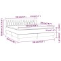 Box spring bed with pink velvet mattress 180x200 cm by vidaXL, Beds and slatted bases - Ref: Foro24-3127690, Price: 527,80 €,...