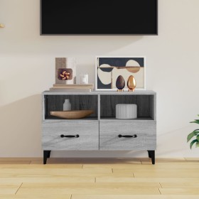 TV stand made of gray Sonoma plywood, measuring 80x30x30 cm. by vidaXL, TV Furniture - Ref: Foro24-817493, Price: 58,19 €, Di...