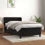 Cama box spring con colchón terciopelo negro 100x200 cm de vidaXL, Camas y somieres - Ref: Foro24-3127477, Precio: 329,23 €, ...