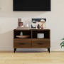 Brown oak plywood TV cabinet 80x36x50 cm by vidaXL, TV Furniture - Ref: Foro24-817494, Price: 61,42 €, Discount: %