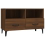 Brown oak plywood TV cabinet 80x36x50 cm by vidaXL, TV Furniture - Ref: Foro24-817494, Price: 58,88 €, Discount: %