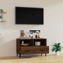 Brown oak plywood TV cabinet 80x36x50 cm by vidaXL, TV Furniture - Ref: Foro24-817494, Price: 58,88 €, Discount: %