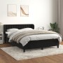 Box spring bed with black velvet mattress 140x190 cm by vidaXL, Beds and slatted bases - Ref: Foro24-3127729, Price: 444,89 €...