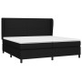 Box spring bed with black fabric mattress 200x200 cm by vidaXL, Beds and slatted bases - Ref: Foro24-3127831, Price: 645,38 €...