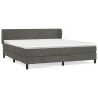 Boxspringbett mit dunkelgrauer Samtmatratze 180x200 cm von vidaXL, Betten und Lattenroste - Ref: Foro24-3127506, Preis: 538,3...