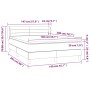 Cama box spring con colchón terciopelo rosa 140x200 cm de vidaXL, Camas y somieres - Ref: Foro24-3127558, Precio: 438,38 €, D...