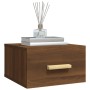 Wall bedside tables 2 pcs brown oak color 35x35x20 cm by vidaXL, Nightstands - Ref: Foro24-817578, Price: 39,89 €, Discount: %