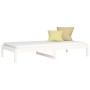 Solid white pine wood sofa bed 90x200 cm by vidaXL, Beds and slatted bases - Ref: Foro24-820413, Price: 103,99 €, Discount: %