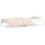 Sofá cama madera maciza de pino blanco 90x200 cm de vidaXL, Camas y somieres - Ref: Foro24-820413, Precio: 94,04 €, Descuento: %