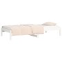 Sofá cama madera maciza de pino blanco 90x200 cm de vidaXL, Camas y somieres - Ref: Foro24-820413, Precio: 94,04 €, Descuento: %