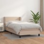 Box spring bed with cappuccino synthetic leather mattress 100x200cm by vidaXL, Beds and slatted bases - Ref: Foro24-3127240, ...