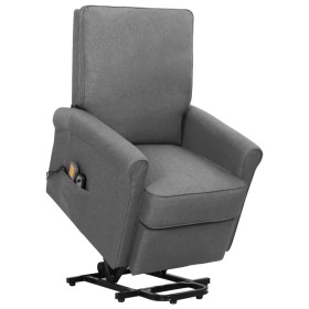 Sillón de masaje elevable tela gris claro de vidaXL, Sillones de masaje eléctricos - Ref: Foro24-329729, Precio: 301,99 €, De...