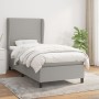 Box spring bed with light gray fabric mattress 90x200 cm by vidaXL, Beds and slatted bases - Ref: Foro24-3127773, Price: 344,...