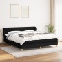 Box spring bed with black fabric mattress 160x200 cm by vidaXL, Beds and slatted bases - Ref: Foro24-3127055, Price: 515,53 €...