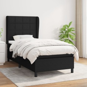 Cama box spring con colchón tela negro 80x200 cm de vidaXL, Camas y somieres - Ref: Foro24-3127919, Precio: 314,76 €, Descuen...