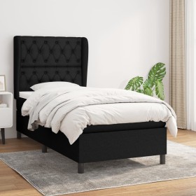 Box spring bed with black fabric mattress 80x200 cm by vidaXL, Beds and slatted bases - Ref: Foro24-3128159, Price: 323,41 €,...