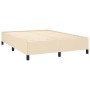 Cama box spring con colchón tela color crema 140x200 cm de vidaXL, Camas y somieres - Ref: Foro24-3127810, Precio: 529,98 €, ...