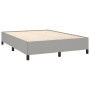 Cama box spring con colchón tela gris claro 140x190 cm de vidaXL, Camas y somieres - Ref: Foro24-3127797, Precio: 568,82 €, D...