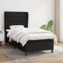 Cama box spring con colchón tela negro 90x190 cm de vidaXL, Camas y somieres - Ref: Foro24-3128167, Precio: 388,19 €, Descuen...