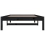 Sofá cama madera maciza de pino negro 90x200 cm de vidaXL, Camas y somieres - Ref: Foro24-820416, Precio: 73,99 €, Descuento: %