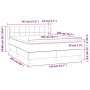 Box spring bed with pink velvet mattress 140x200 cm by vidaXL, Beds and slatted bases - Ref: Foro24-3127498, Price: 446,85 €,...