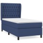 Box spring bed with blue fabric mattress 90x200 cm by vidaXL, Beds and slatted bases - Ref: Foro24-3128179, Price: 369,99 €, ...