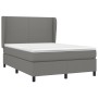 Cama box spring con colchón tela gris oscuro 140x200 cm de vidaXL, Camas y somieres - Ref: Foro24-3127806, Precio: 529,13 €, ...