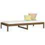 Sofá cama de madera maciza de pino marrón miel 90x190 cm de vidaXL, Camas y somieres - Ref: Foro24-820425, Precio: 77,71 €, D...